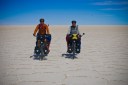 Wagner y Laura en el Salar de Uyuni, Bolivia&nbsp;2009
