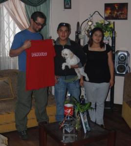 almuerzo en casa de Geovanny y Angélica