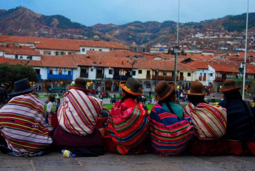Campesinas en el Centro de Cusco