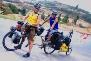 Tandem paz sobre una tandem