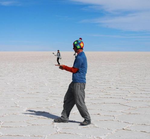 cabalgando en la mano