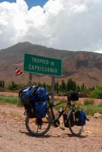 entrando al Trópico de Capricornio