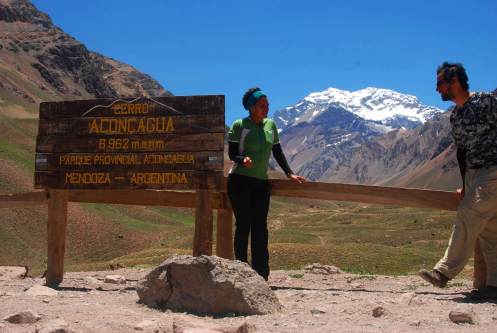 Frente al Aconcagua