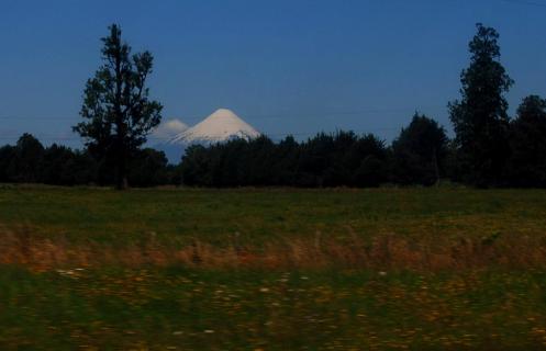 El volcán nevado de Osorno