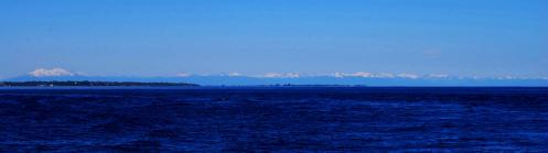 Vista de nevados desde el mar