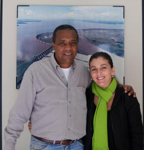 Simone y Rogerio del sindicato de Foz de Iguazu