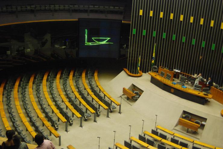 Cámara de diputados -dentro del tazón-