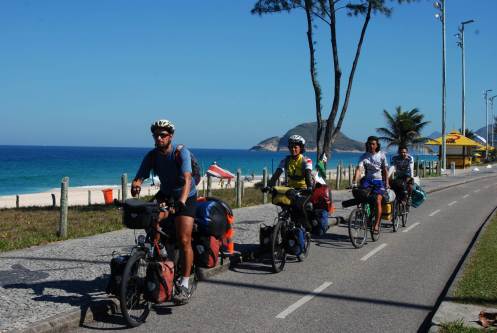Entrando a Río de Janeiro en bici Entrando a Río de Janeiro en bici
