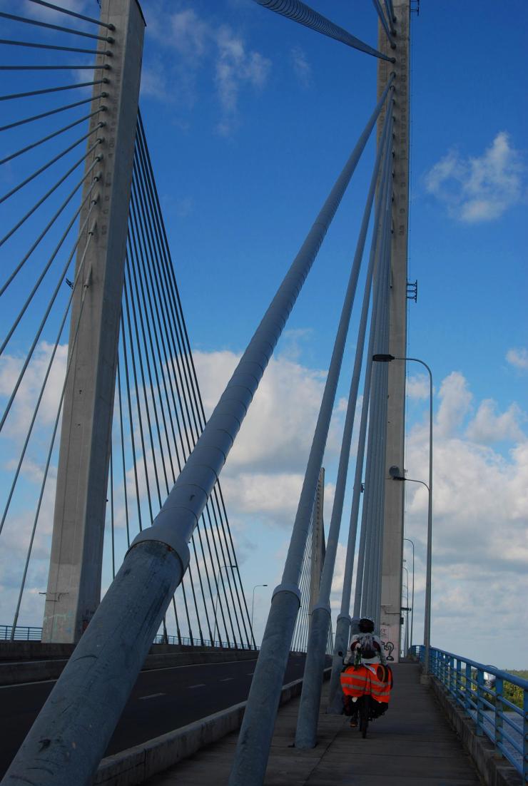 Cruzando el puente de Aracajú