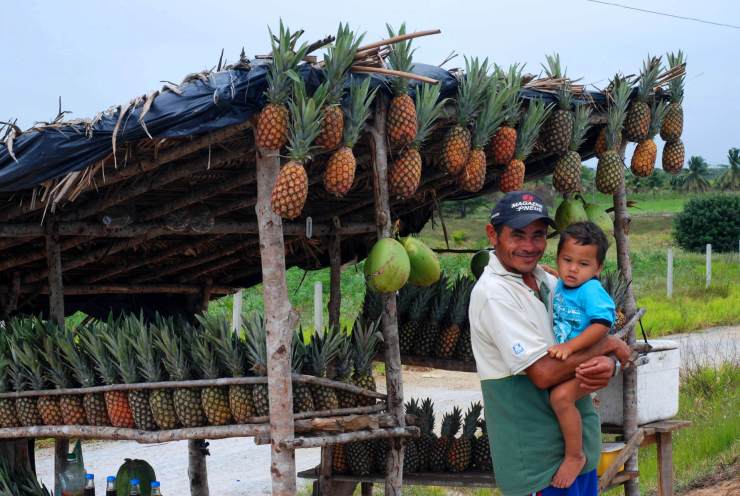 Damián y su hijo Rafael