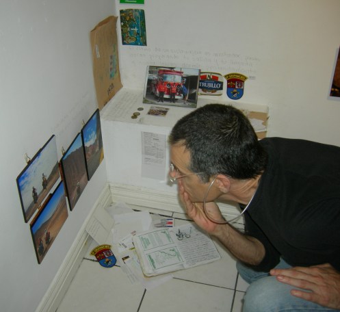 El fotógrafo Fernando Acuña viviendo la aventura...